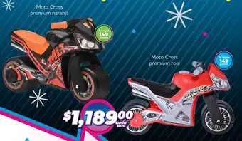 Soriana Mercado Moto cross premium naranja oferta