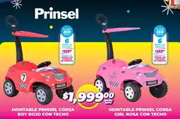 Soriana Mercado Montable prinsel corsa boy rojo con techo oferta