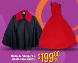 Soriana Mercado Capa de vampiro o diablo talla adulto oferta