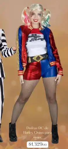 Liverpool Disfraz dc de harley quinn para mujer oferta