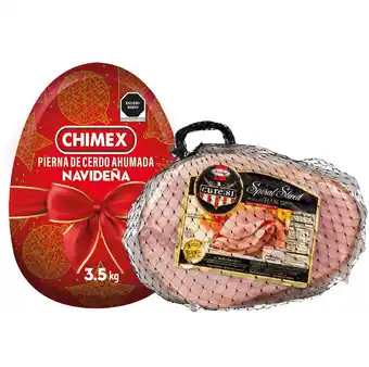 Alsuper Pierna de cerdo ahumada navideña chimex o pierna espiral ahumada hormel kg oferta
