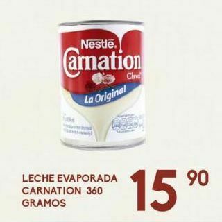 Alsuper Leche evaporada carnation 360gr oferta