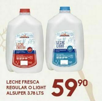 Alsuper Leche fresca alsuper 3.78l oferta