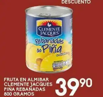 Alsuper Fruta en almibar clemente jacques piña 800gr oferta