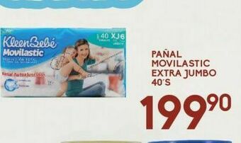 Alsuper Pañales kleenbebé movilastic extra jumbo 40s oferta