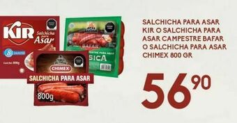 Alsuper Salchicha para asar kir 800gr oferta
