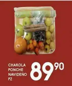 Alsuper Charola ponche navideño pz oferta