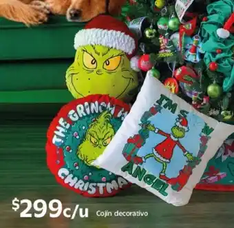 Grinch cojin decorativo