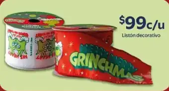 Walmart Grinch listón decorativo oferta