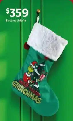 Walmart Bota navideña oferta