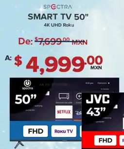 Office Depot Spectra Smart TV 50" oferta