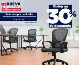 Office Depot En la compra de 3 sillas oferta