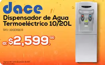 Dace dispensador de agua termoeléctrico 10/20L