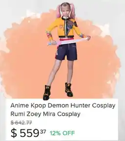 Mercado Libre Anime Kpop Demon Hunter Cosplay Rumi Zoey Mira Cosplay oferta