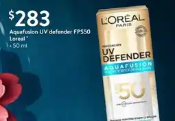 Walmart Express L'Oréal Aquafusion UV defender FPS50 oferta