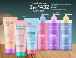 Walmart Express B.Fresh cremas corporals y faciales oferta
