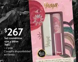 Walmart Express Yuya set cosméticos ojos y labios oferta