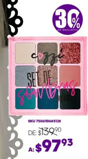 Woolworth Cozzi set de sombras oferta