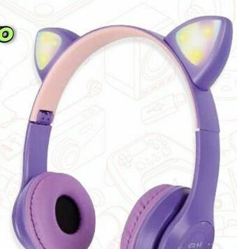 RadioShack Audífonos bluetooth misik orejas de gato / on ear / morado oferta