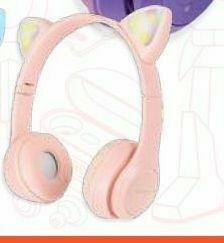 RadioShack Audífonos bluetooth misik orejas de gato / on ear / rosa oferta