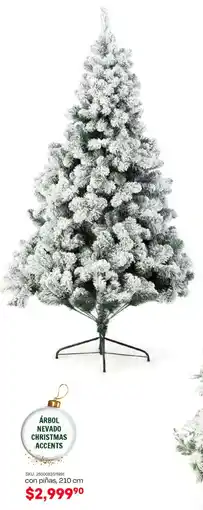 Woolworth Árbol nevado christmas accents con piñas oferta