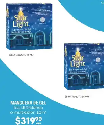 Manguera de gel luz led blanca o multicolor