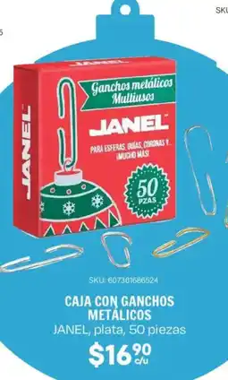 Woolworth Caja con ganchos metálicos janel, plata oferta
