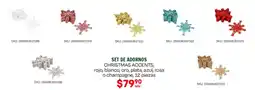 Woolworth Set de adornos christmas accents, rojo, blanco, oro, plata, azul, rosa o champagne oferta