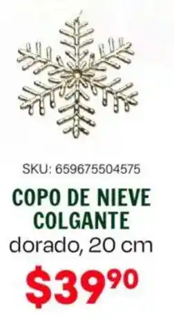 Woolworth Copo de nieve colgante dorado oferta