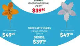 Woolworth Flores artificiales varios colores oferta