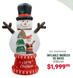 Woolworth Inflable muñeco de nieve oferta