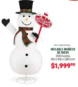 Woolworth INFLABLE MUÑECO DE NIEVE oferta