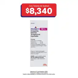 Farmacias Benavides 10 mg Tirzepatida/0.6 ml Solución Inyectable oferta