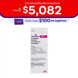 Farmacias Benavides 10 mg Tirzepatida/0.6 ml Solución Inyectable oferta