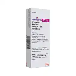 Farmacias Benavides 10 mg Tirzepatida/0.6 ml Solución Inyectable oferta