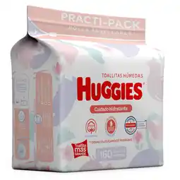 Farmacias YZA I&O Huggies C. Hidra T.Húm+Por 160 Pzas oferta