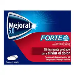 Farmacias YZA Mejoral 5.0 Forte 500Mg / 65Mg 12 Tabs oferta
