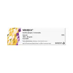 Farmacias Benavides 100 U/ 50 mcg / 3 ml Insulina Glargina + Lixisenatida oferta