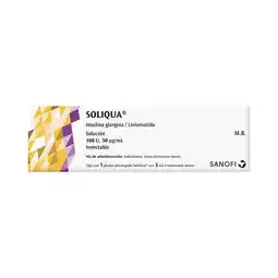 Farmacias Benavides 100 U/ 50 mcg / 3 ml Insulina Glargina + Lixisenatida oferta