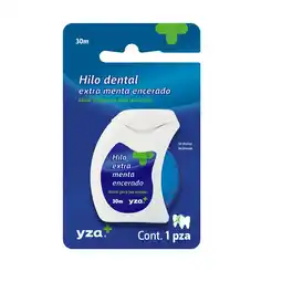 Farmacias YZA YZA ENCERADO MENTA HILO DENTAL 1 PZA oferta