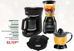 Woolworth Oster licuadora + exprimidor + cafeteria + prensa oferta