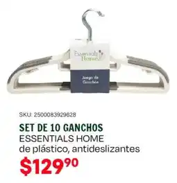 Woolworth Essentials Home set de 10 ganchos oferta