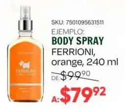 Woolworth Ferrioni orange body spray oferta