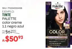 Woolworth Palette tinte color creme 1.1 negro azul oferta
