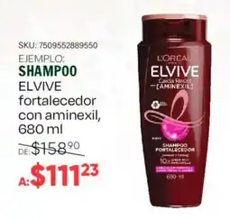 Woolworth Elvive shampoo oferta