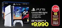 Soriana Híper PS5 digital consola + almacenamiento 1TB oferta