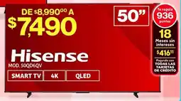 Soriana Híper Hisense smart tv 50" oferta