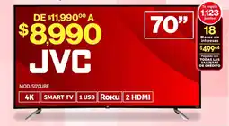 Soriana Híper JVC Smart TV 70" oferta