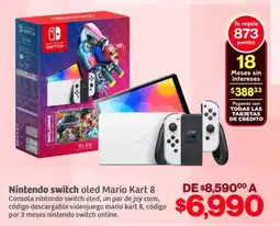 Soriana Híper Nintendo Switch OLED Mario Kart 8 oferta