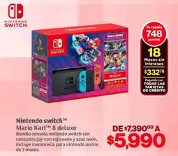 Soriana Híper Nintendo Switch Mario Kart 8 deluxe oferta